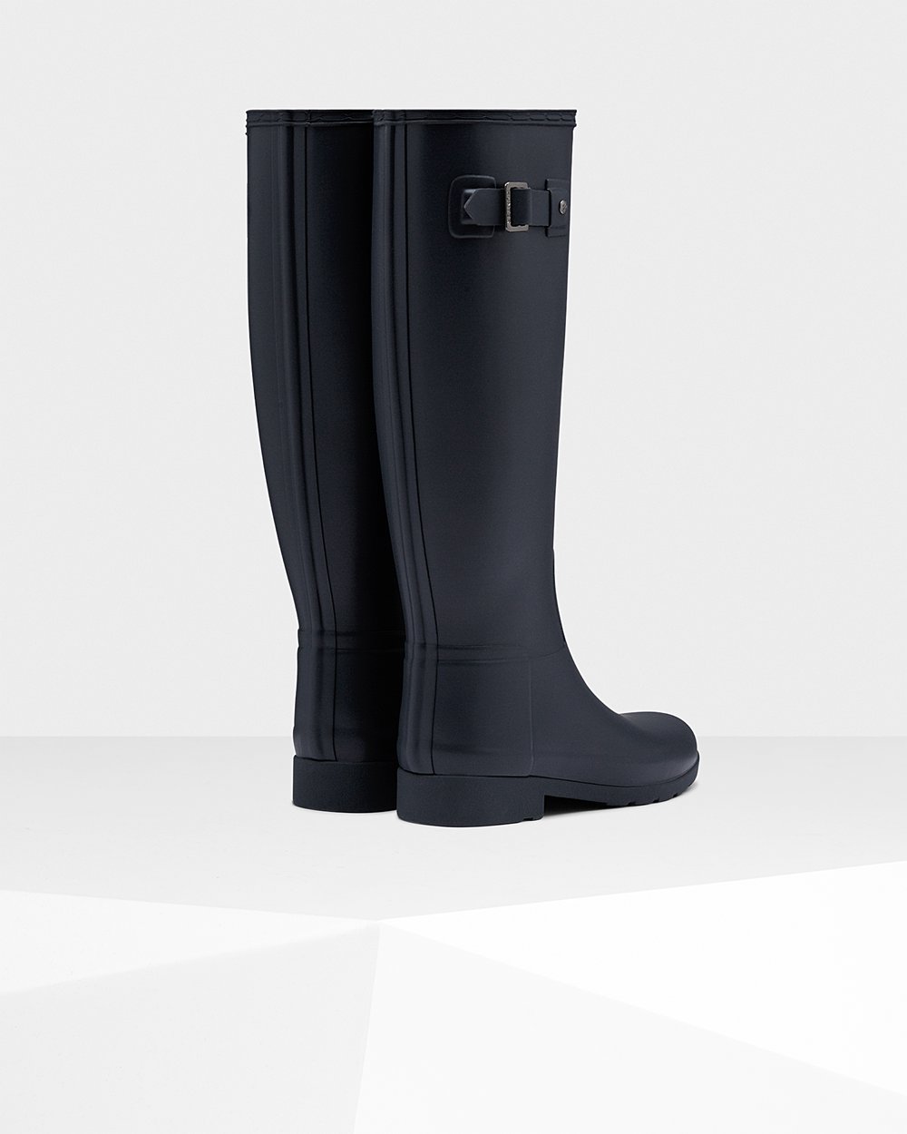 Women Hunter Refined Slim Fit | Tall Rain Boots Navy | NZ-98263-OWEJ